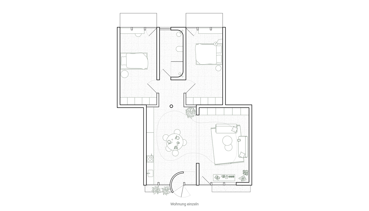 Wohnung einzeln
